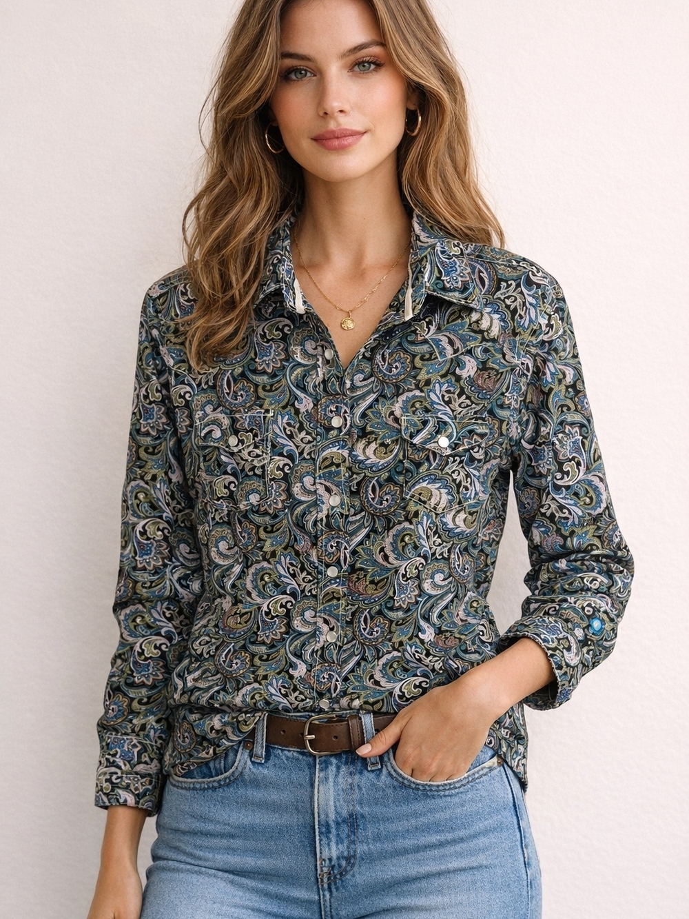 TransAlta Calgary Stampede 2017 Paisley Pearl Snap Western Shirt